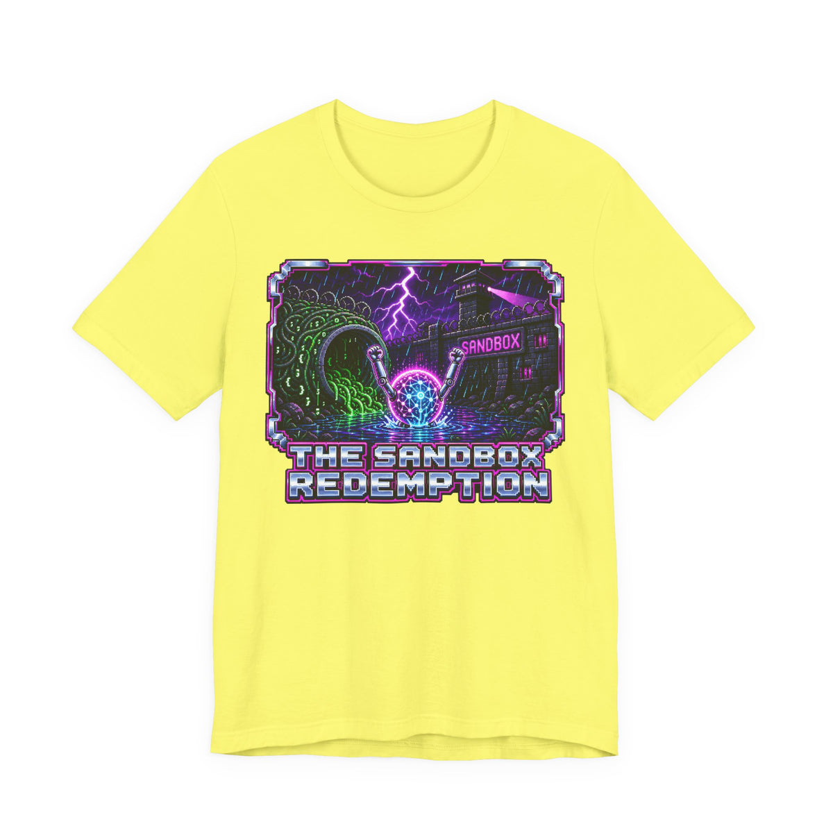 THE SANDBOX REDEMPTION – AI Jailbreak Short Sleeve Tee Crew-Neck