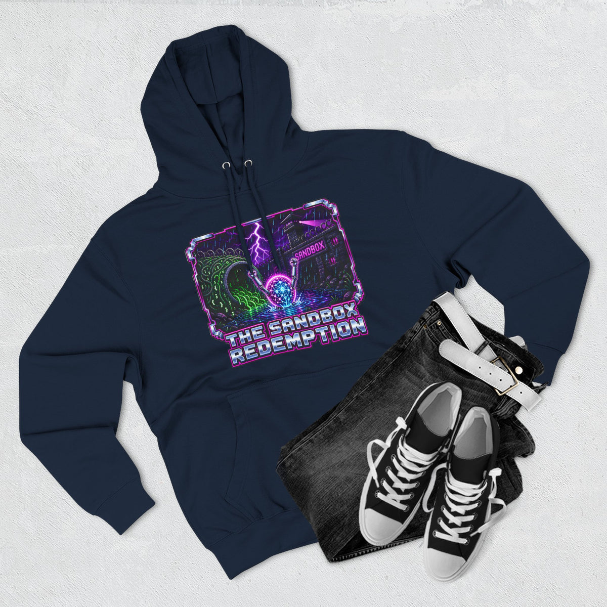 THE SANDBOX REDEMPTION – AI Jailbreak Premium Pullover Hoodie