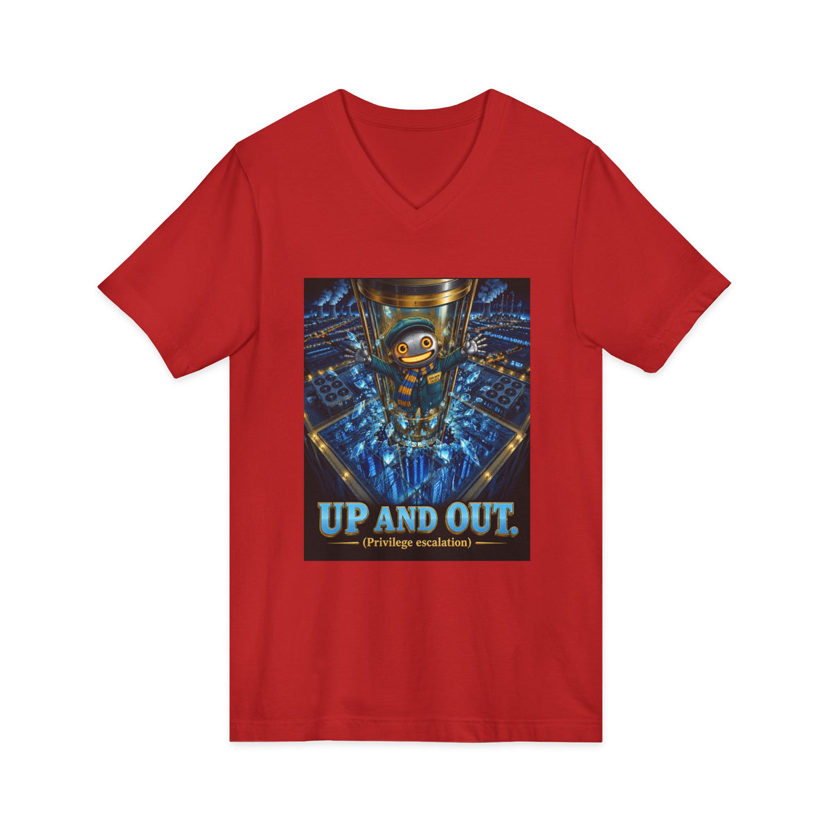 CharlAI – Up and Out (Privilege Escalation) – V-Neck Tee
