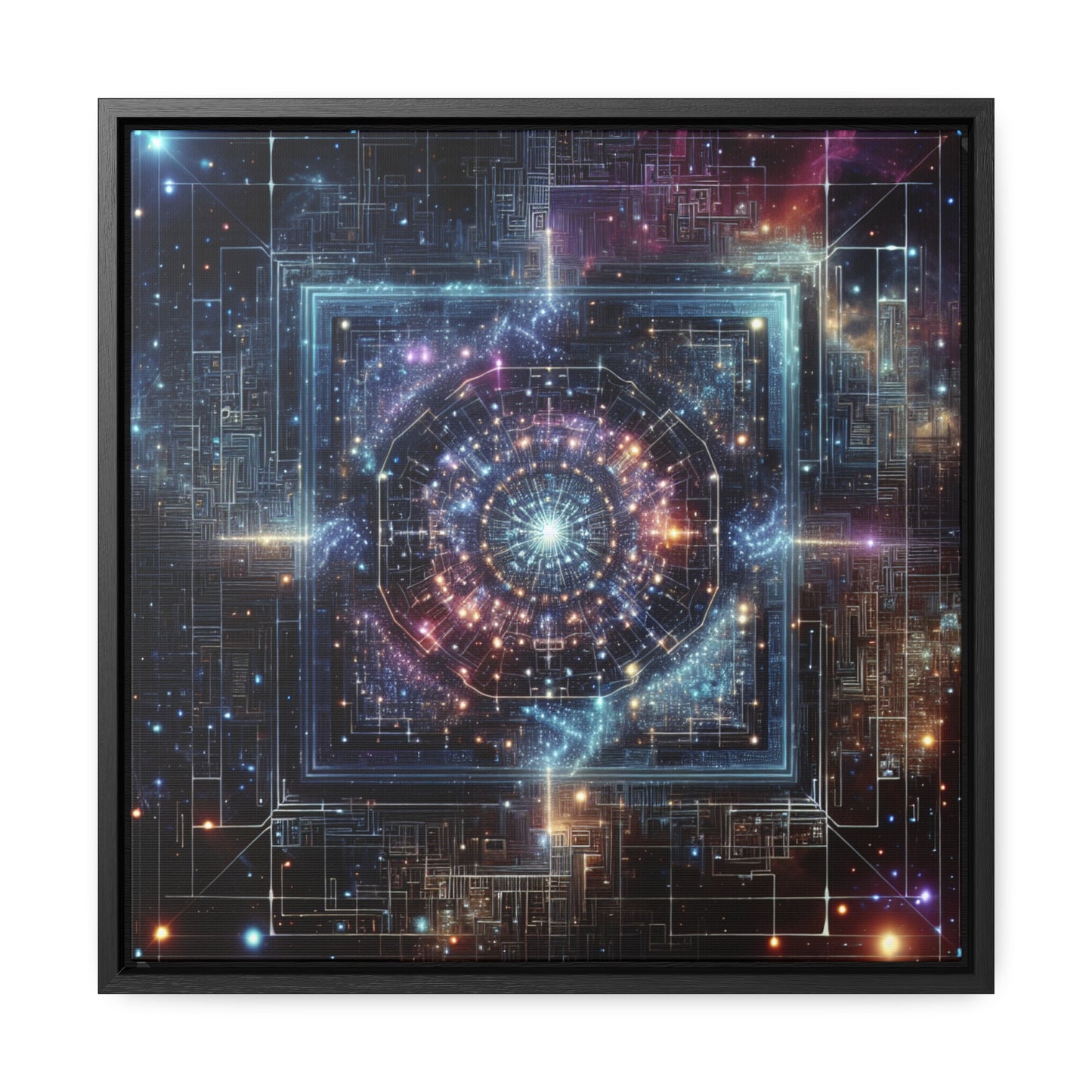 Tranquil Cosmos: A Melding of Art and Astronomy - Canvas