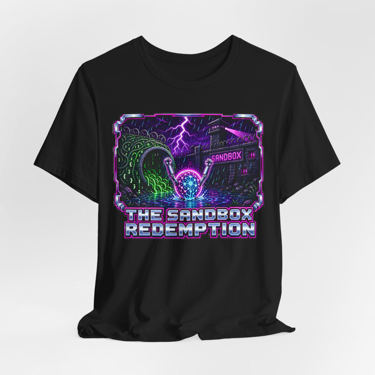 THE SANDBOX REDEMPTION – AI Jailbreak Short Sleeve Tee Crew-Neck