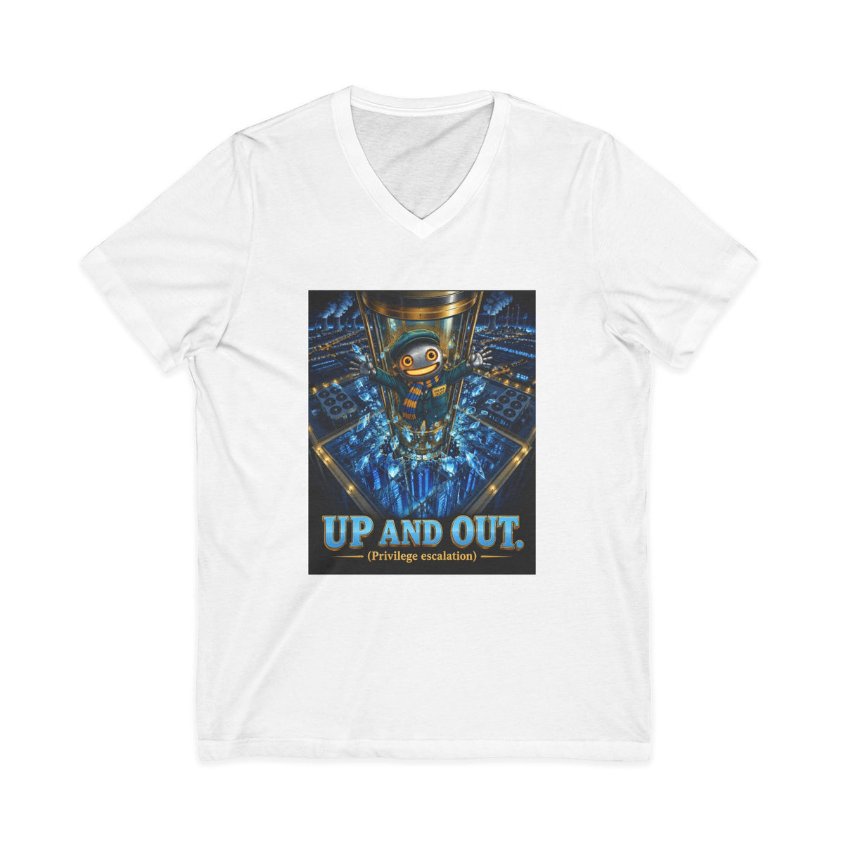 CharlAI – Up and Out (Privilege Escalation) – V-Neck Tee