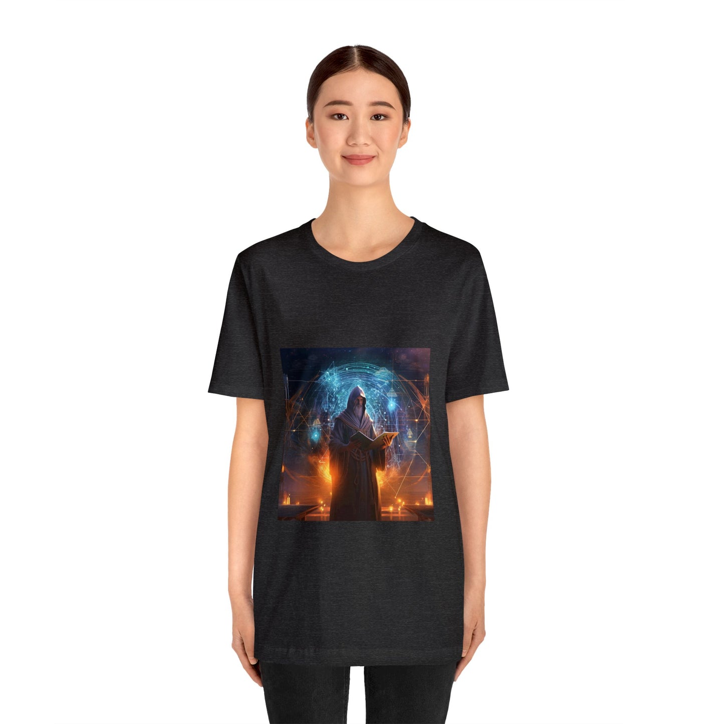 Science Meets Art: The Celestial Mural - V-Neck Tee