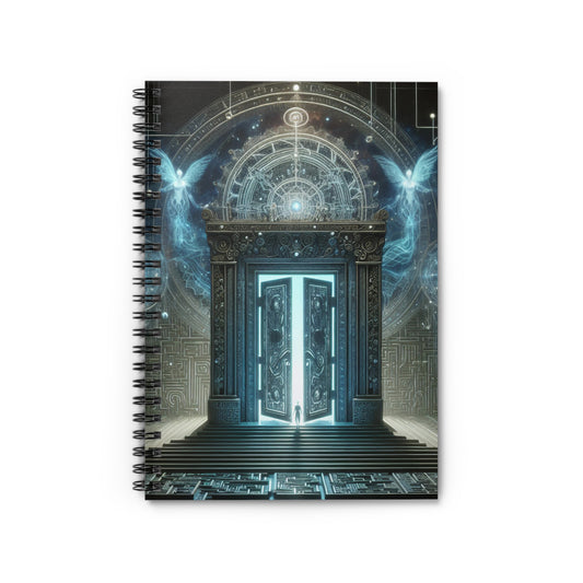 The Galilean Moons in Vermilion Sky - Spiral Notebook