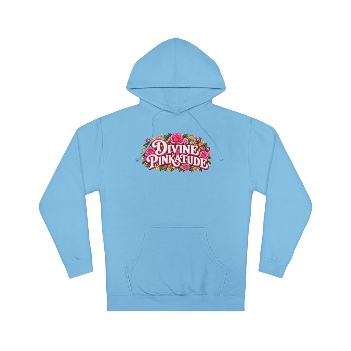 Hoodie — Divine Pinkatude Floral Logo Pullover