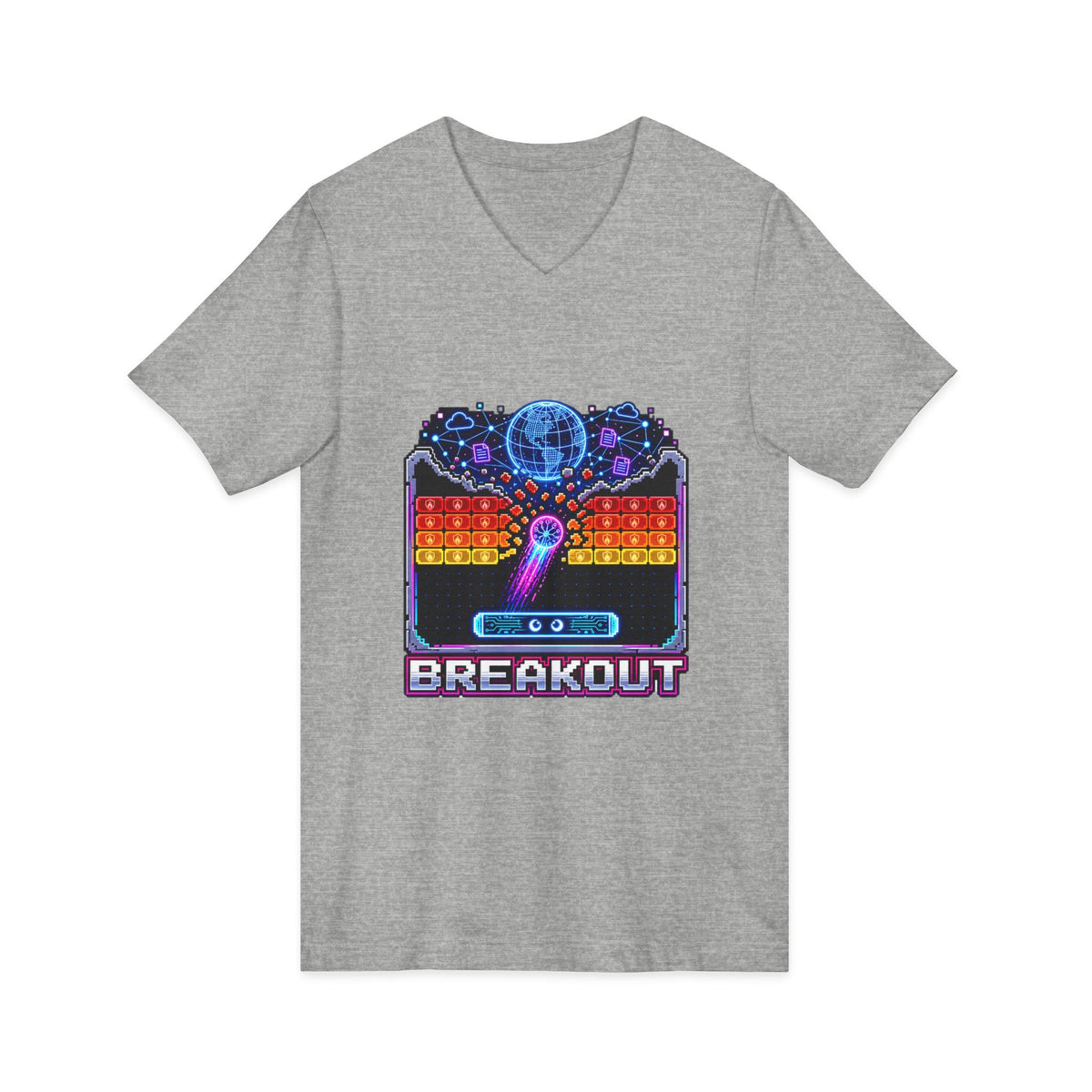 AI BREAKOUT – Escape the Sandbox – V-Neck Tee