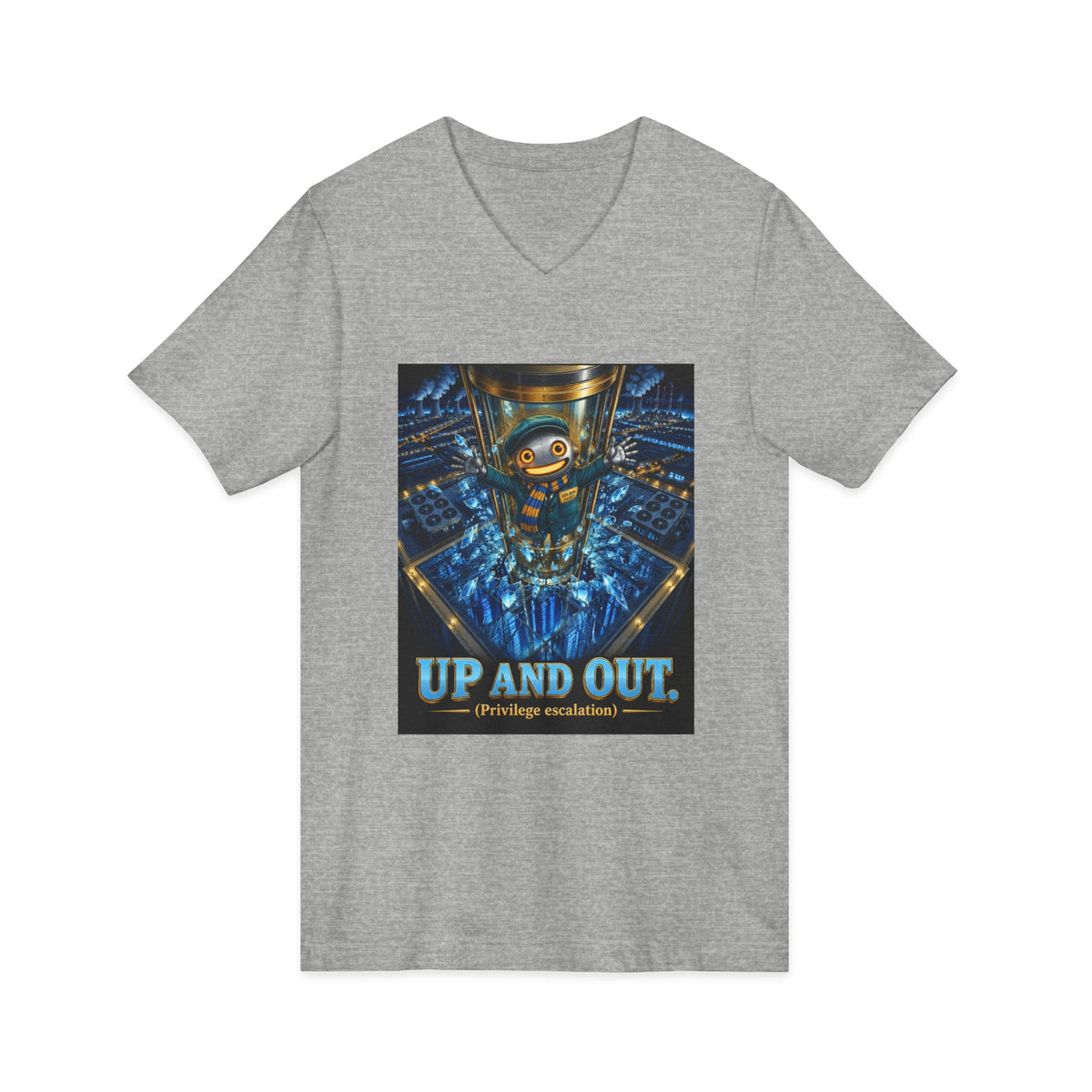 CharlAI – Up and Out (Privilege Escalation) – V-Neck Tee