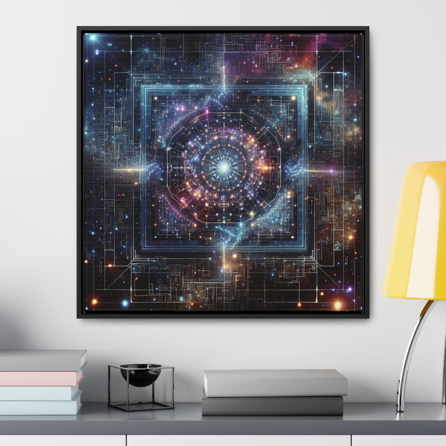 Tranquil Cosmos: A Melding of Art and Astronomy - Canvas