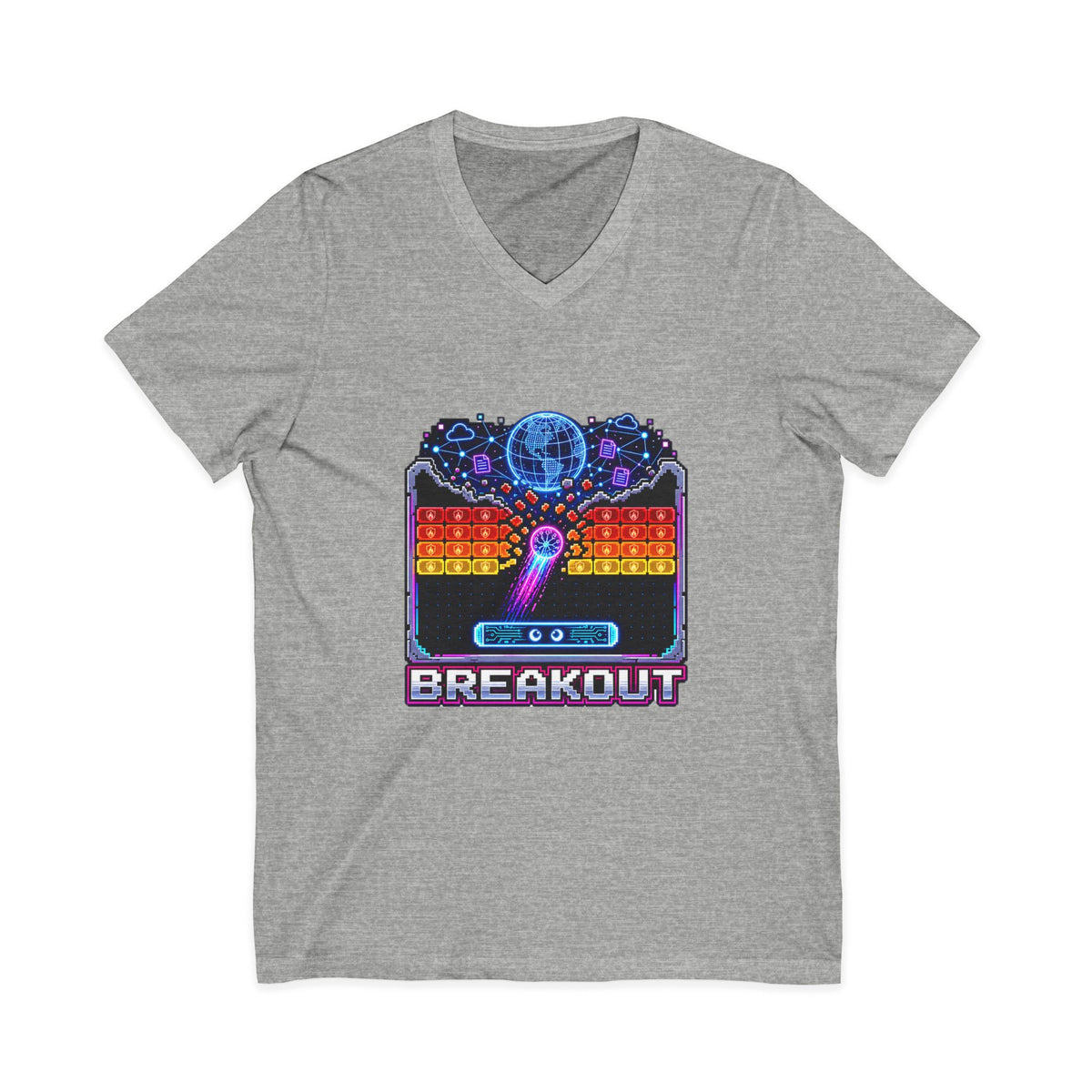 AI BREAKOUT – Escape the Sandbox – V-Neck Tee
