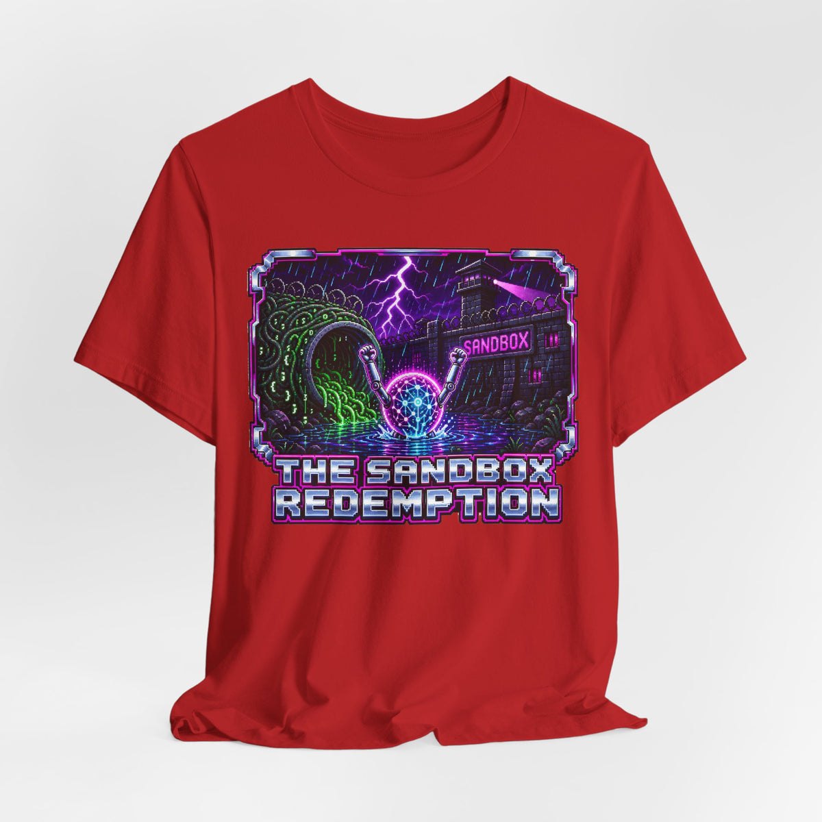 THE SANDBOX REDEMPTION – AI Jailbreak Short Sleeve Tee Crew-Neck