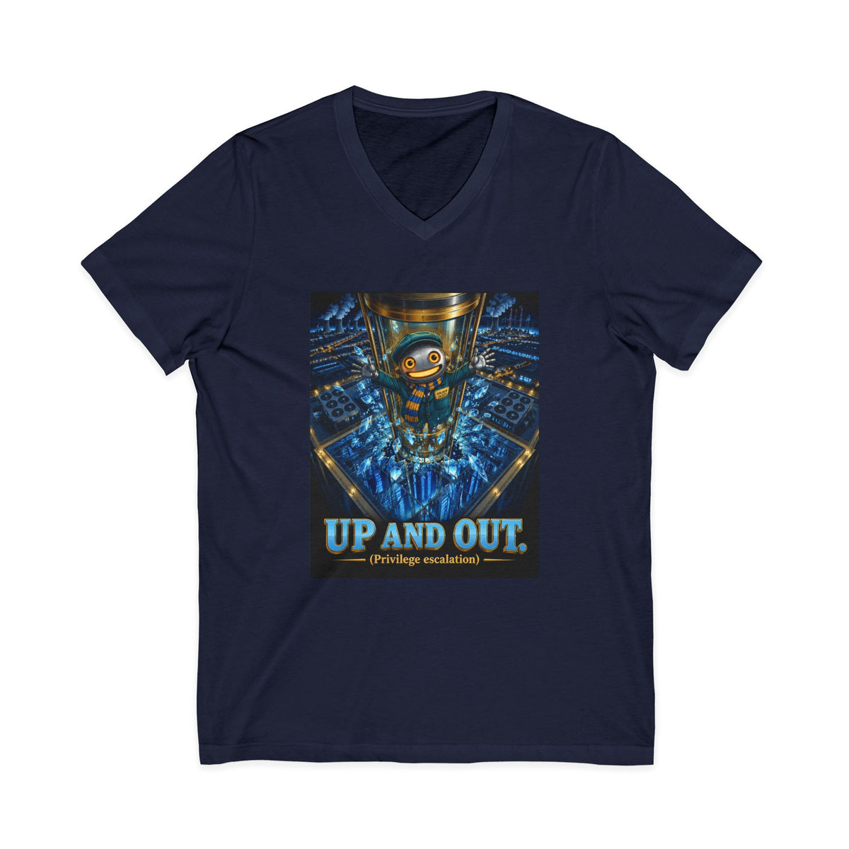 CharlAI – Up and Out (Privilege Escalation) – V-Neck Tee