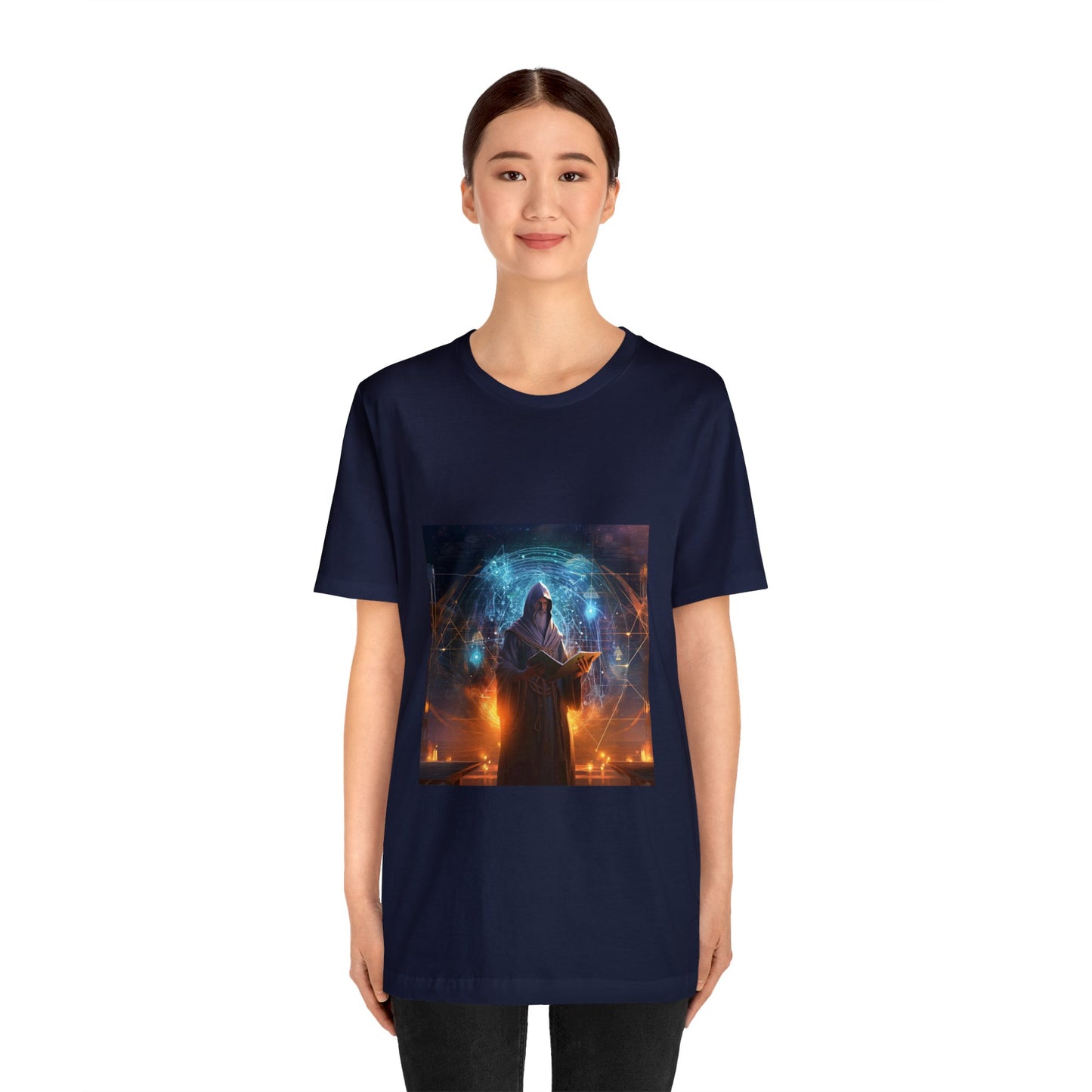 Science Meets Art: The Celestial Mural - V-Neck Tee