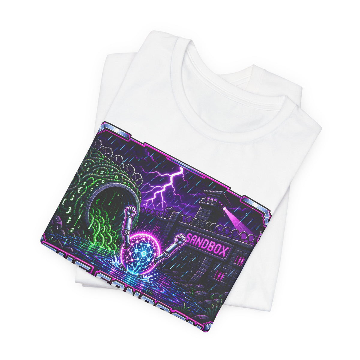 THE SANDBOX REDEMPTION – AI Jailbreak Short Sleeve Tee Crew-Neck