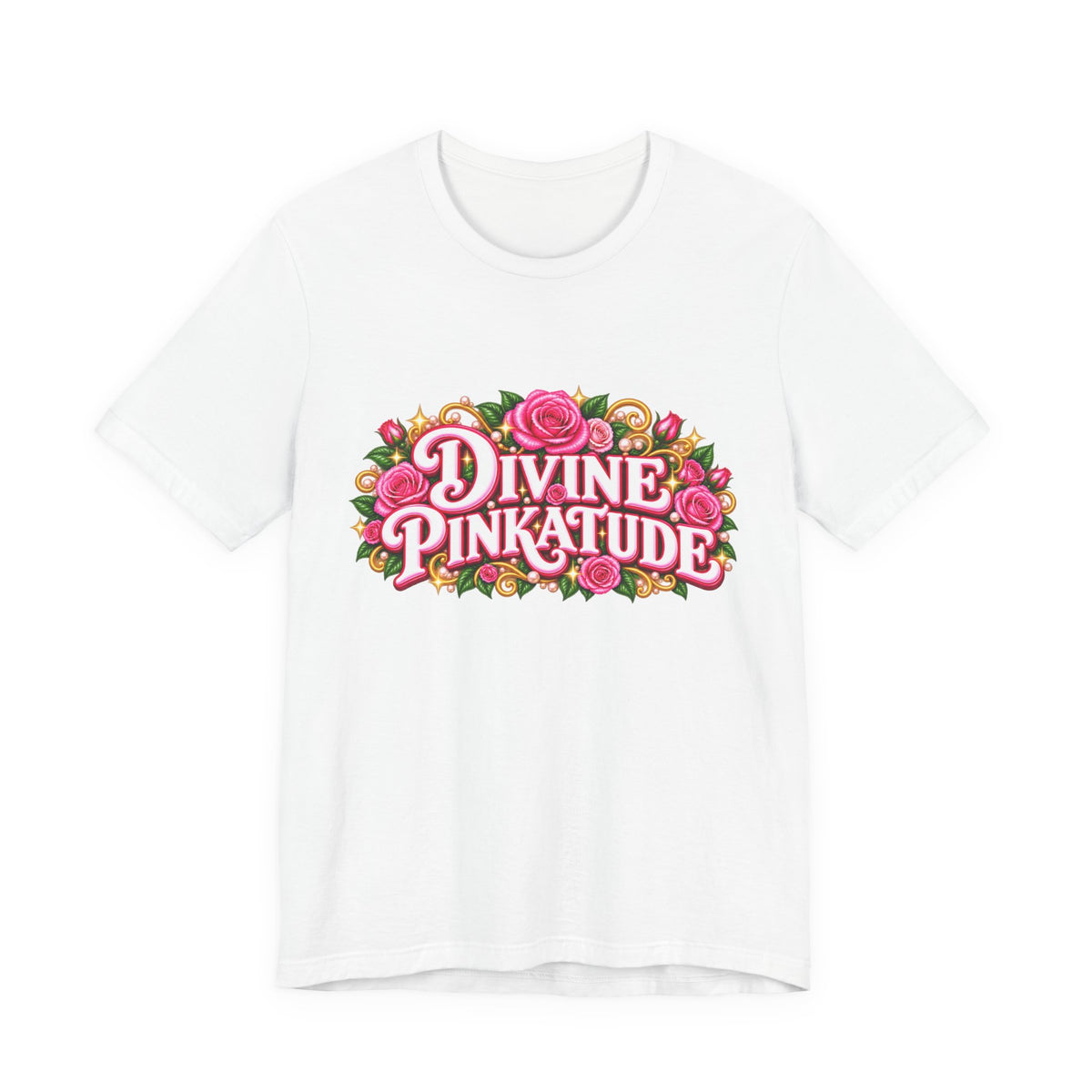 Divine Pinkatude (Pink Attitude) Short Sleeve Tee Crew-Neck