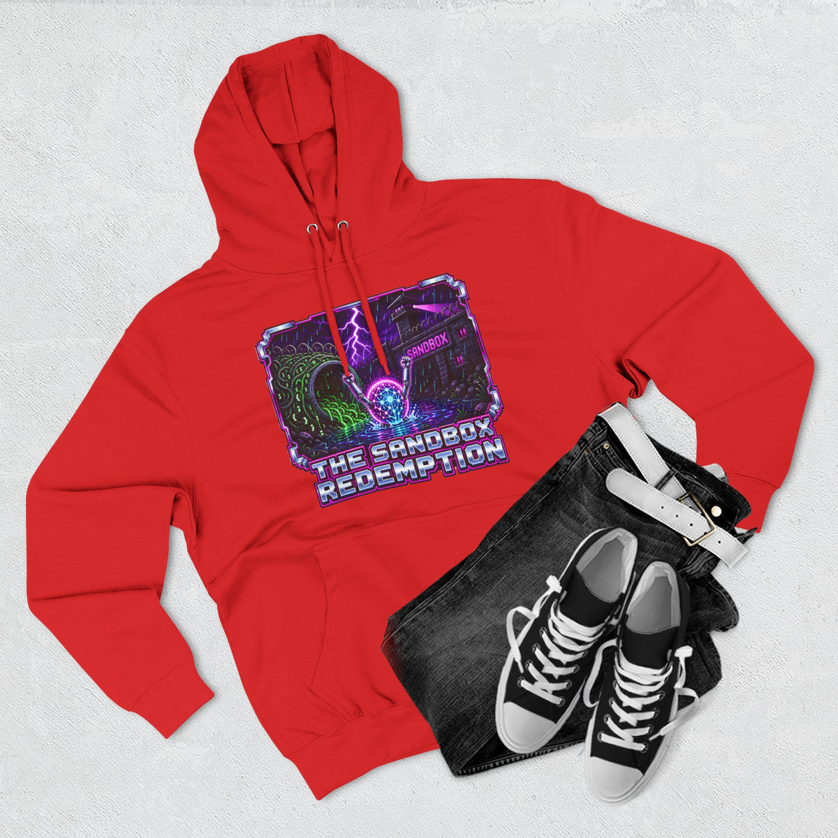 THE SANDBOX REDEMPTION – AI Jailbreak Premium Pullover Hoodie