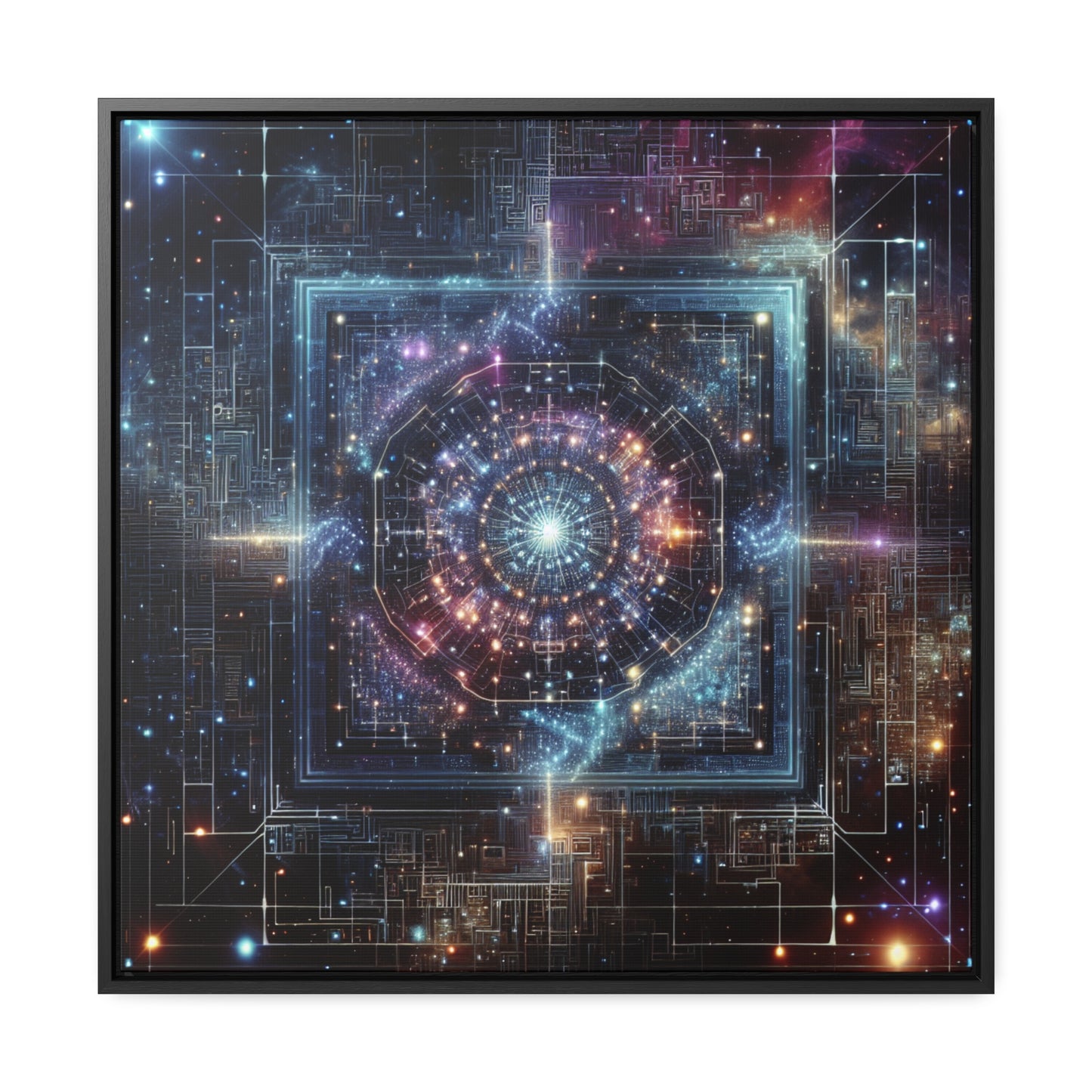 Tranquil Cosmos: A Melding of Art and Astronomy - Canvas