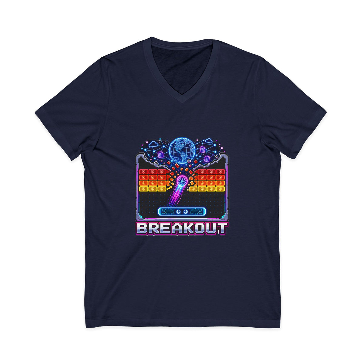 AI BREAKOUT – Escape the Sandbox – V-Neck Tee