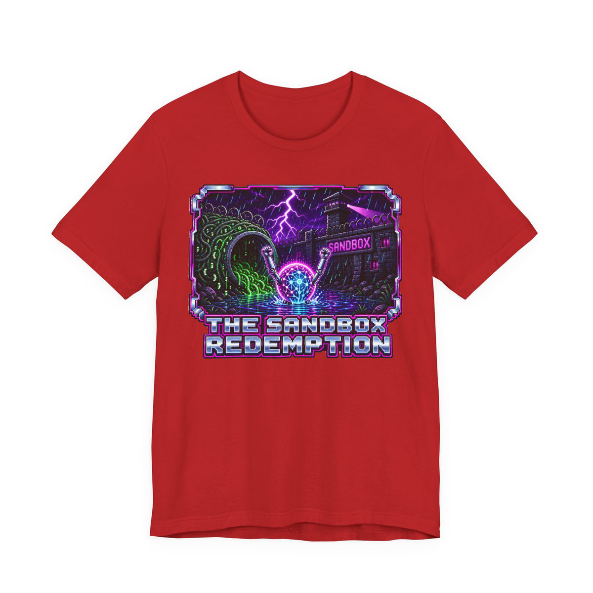 THE SANDBOX REDEMPTION – AI Jailbreak Short Sleeve Tee Crew-Neck