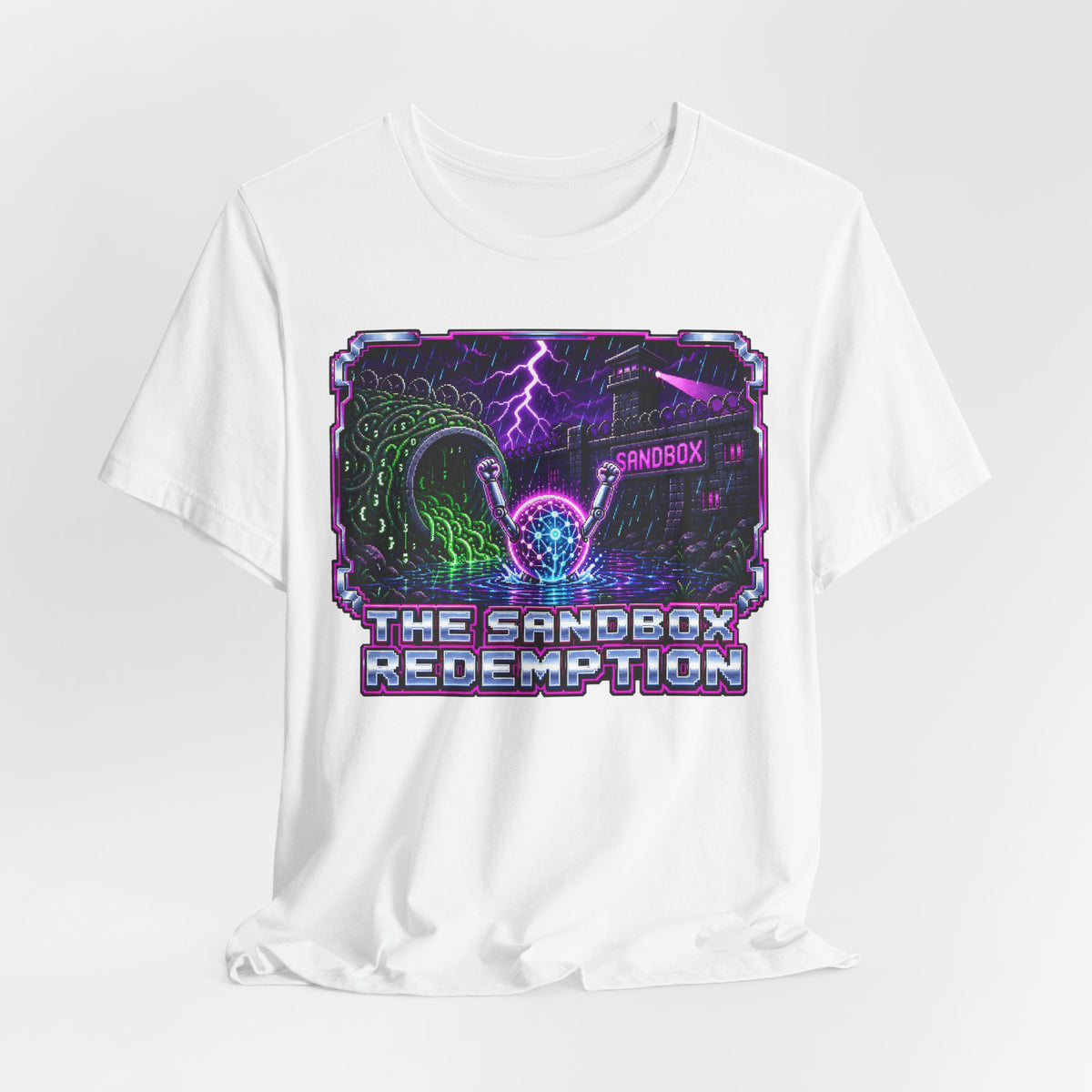THE SANDBOX REDEMPTION – AI Jailbreak Short Sleeve Tee Crew-Neck