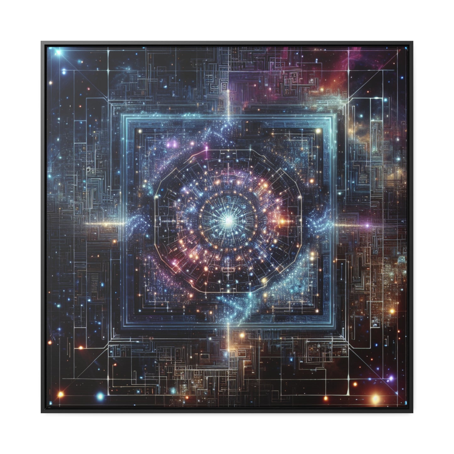 Tranquil Cosmos: A Melding of Art and Astronomy - Canvas