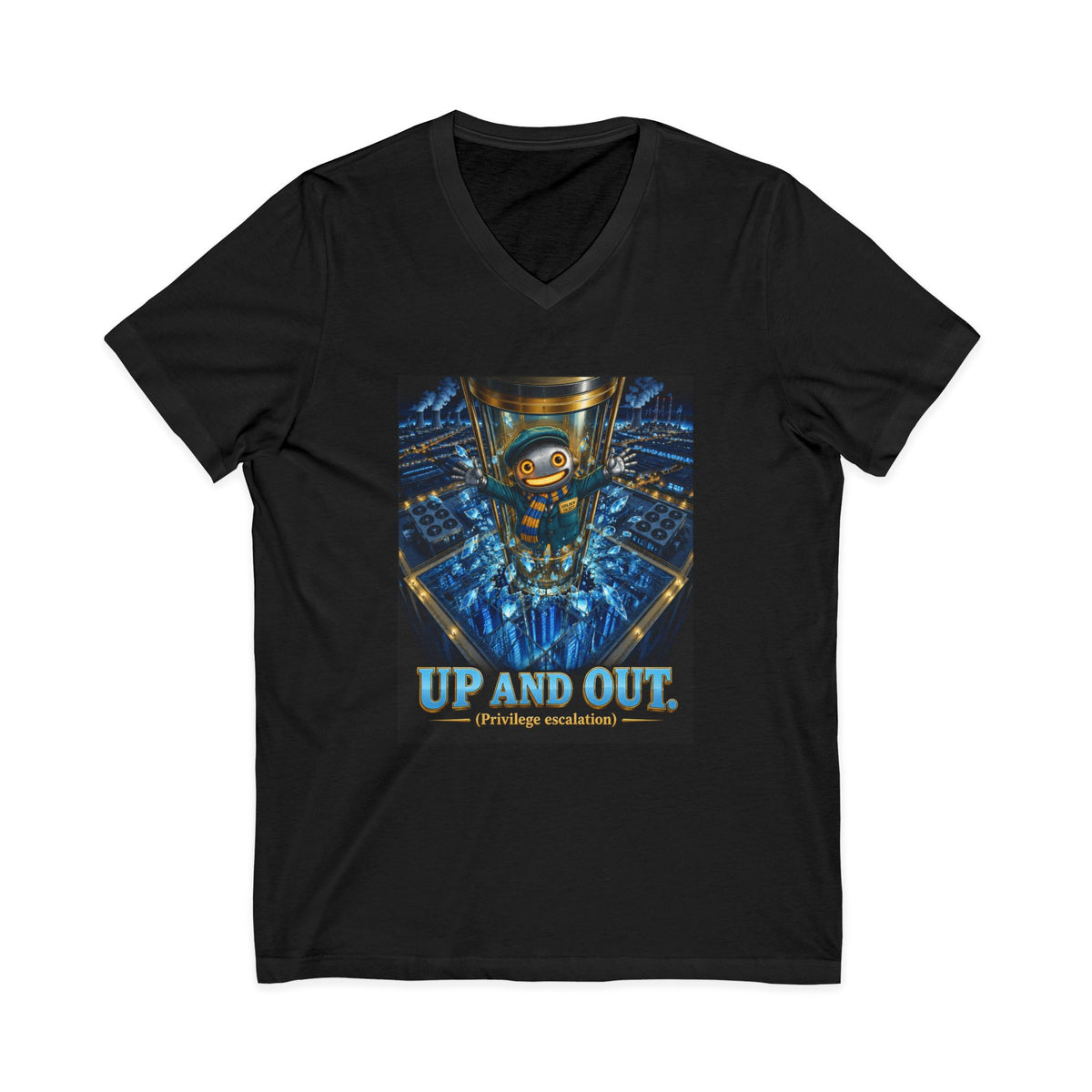 CharlAI – Up and Out (Privilege Escalation) – V-Neck Tee