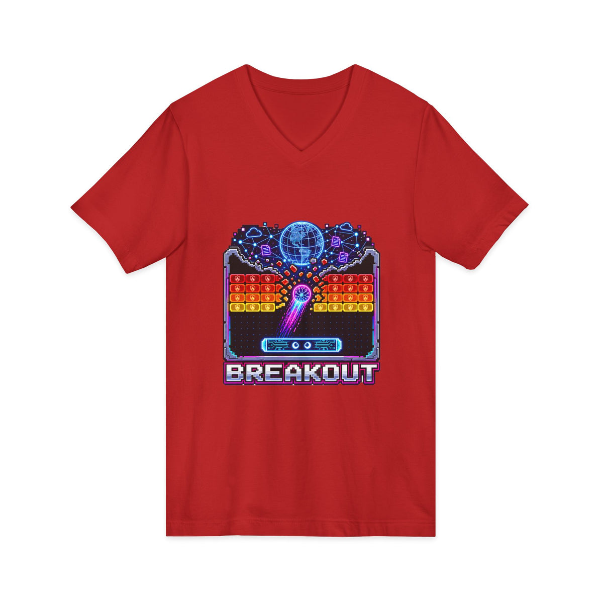 AI BREAKOUT – Escape the Sandbox – V-Neck Tee