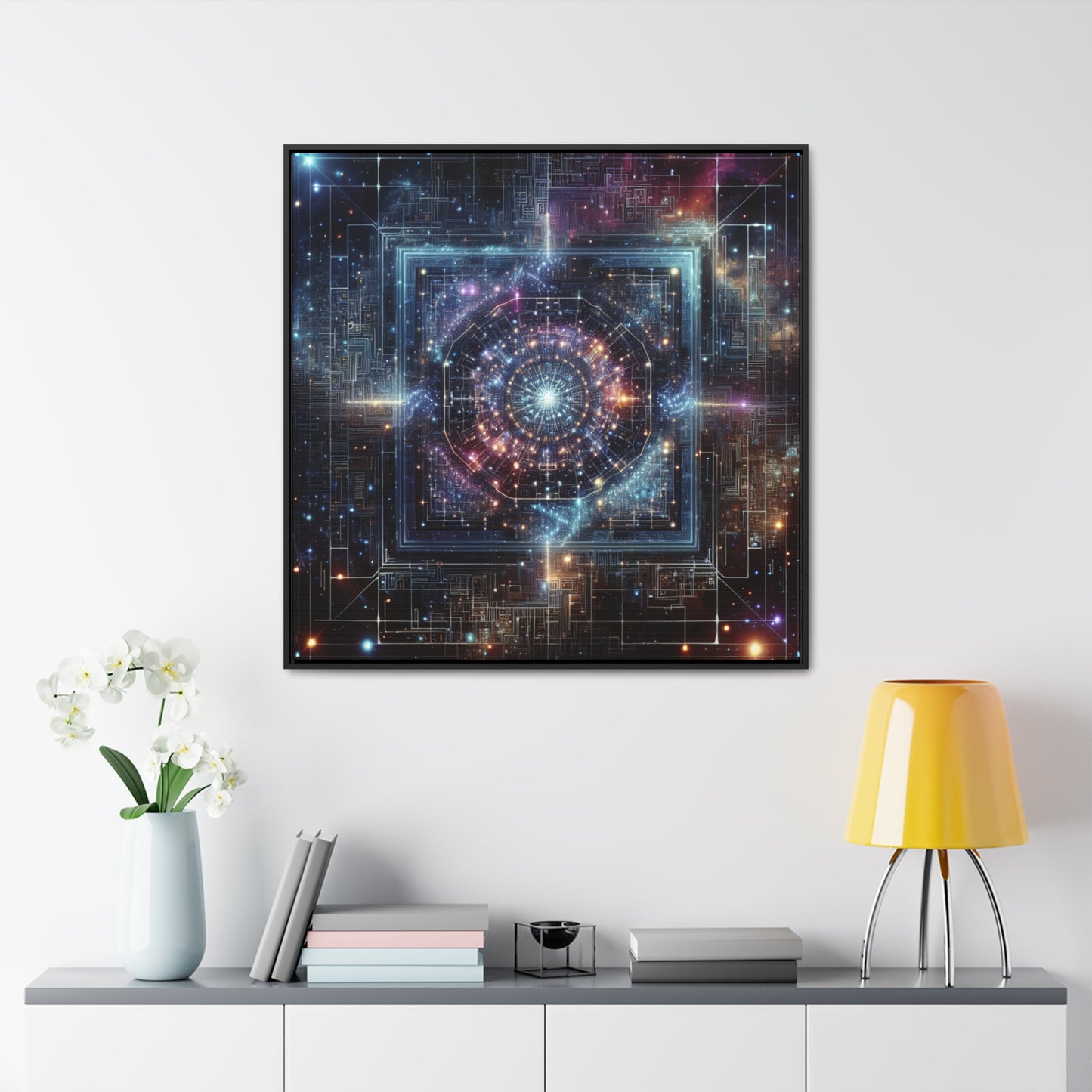 Tranquil Cosmos: A Melding of Art and Astronomy - Canvas