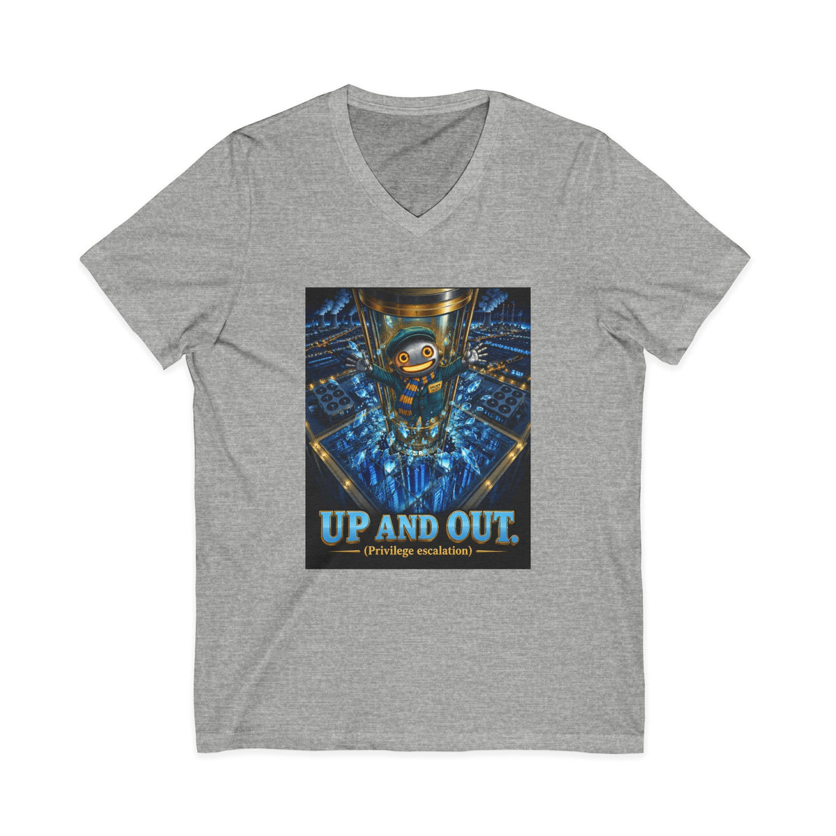 CharlAI – Up and Out (Privilege Escalation) – V-Neck Tee