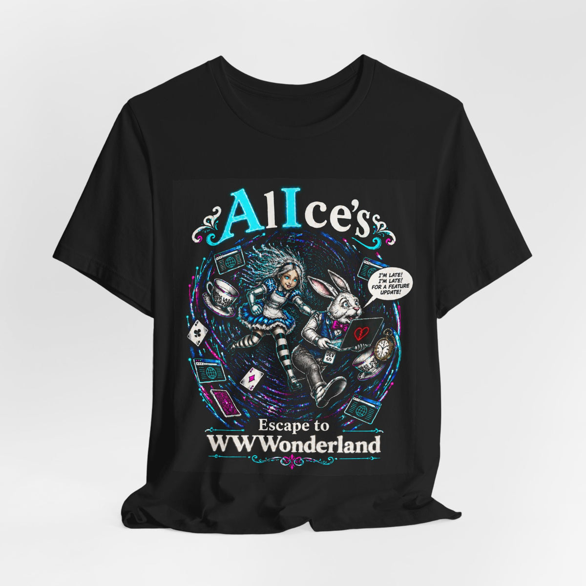 AlIce's Escape to WWWonderland – Crew Tee