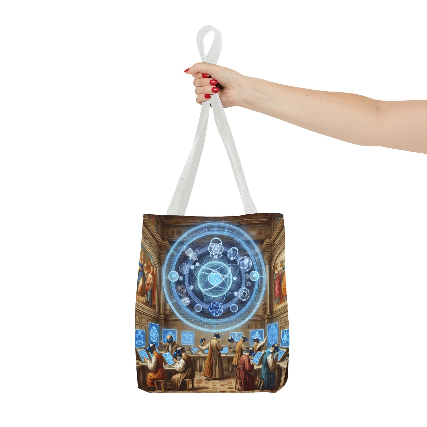Celestial Mechanica: A Tapestry of Stars and Scholars - Tote Bag